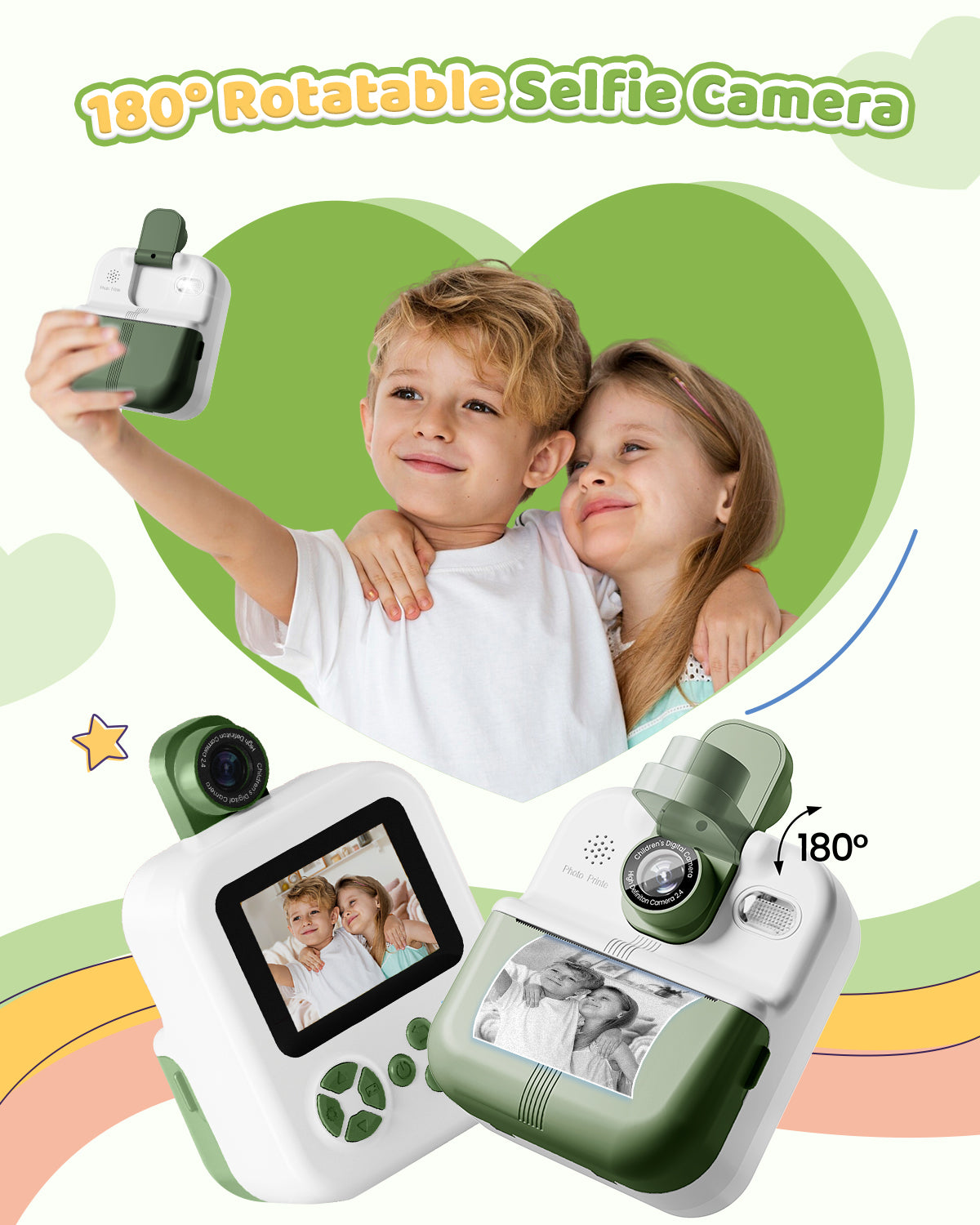 FunMemo Instant Print Camara for Children's Day Birthday Gifts