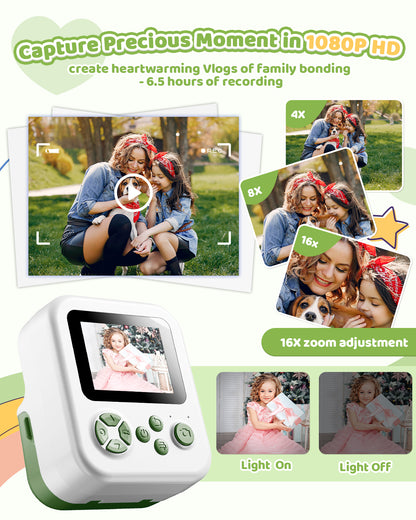 FunMemo Instant Print Camara for Children's Day Birthday Gifts