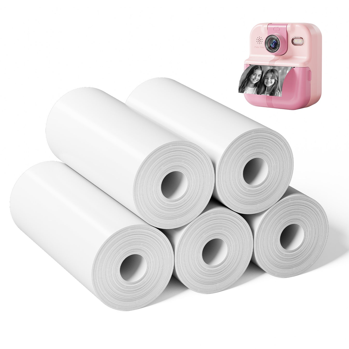 FunPhoto Thermal Photo Printer Paper 5 Rolls