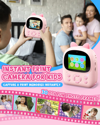 FunPhoto Thermal Mini Photo Printer for Boys Girls